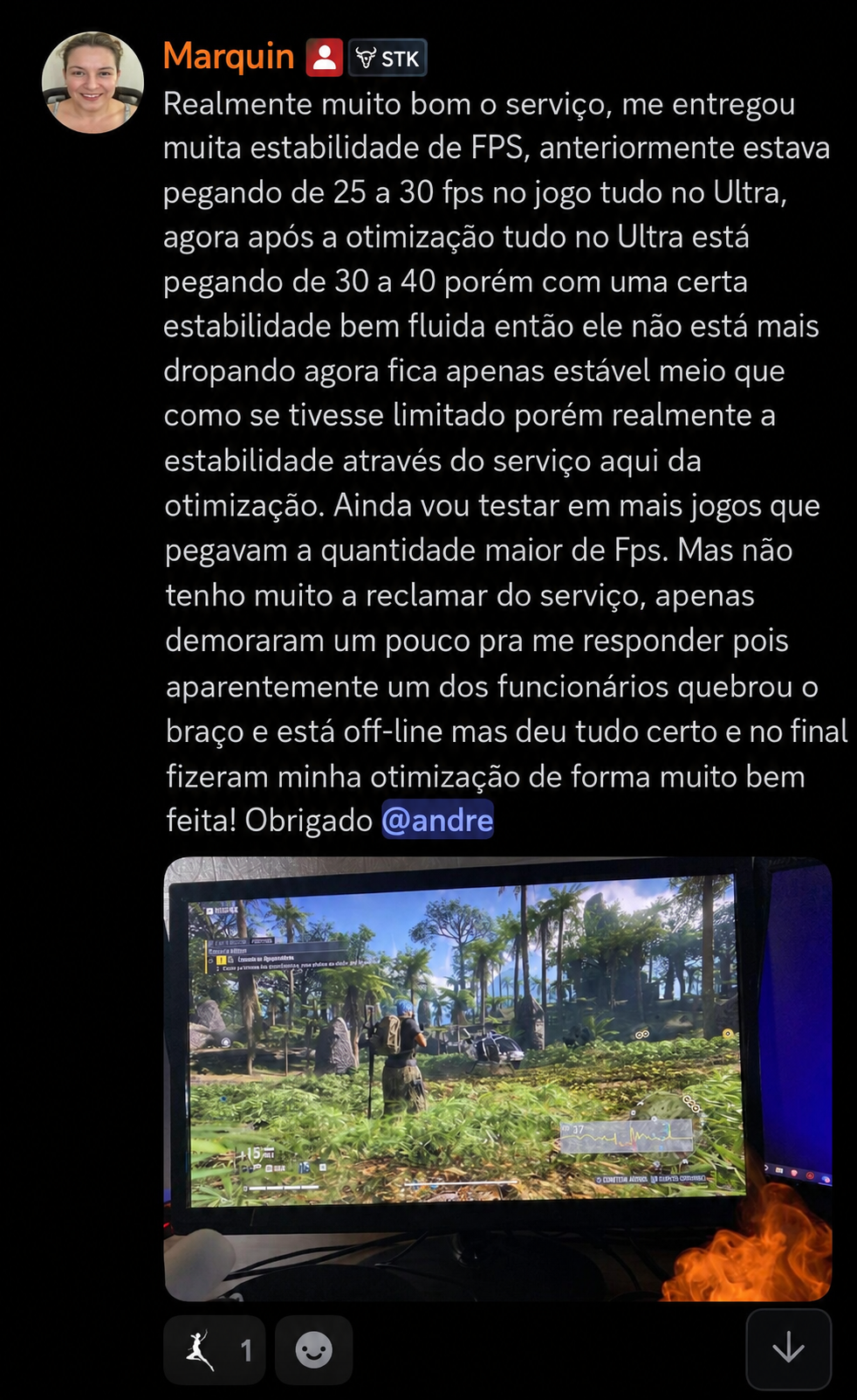 Feedback de Marquin